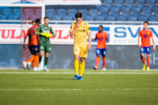 Sondre Brunstad Fet of Bodø/Glimt looks dejected