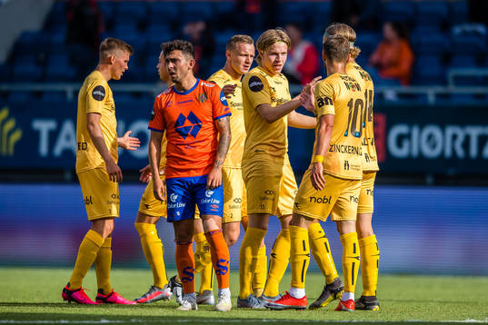 Jens Petter Hauge of Bodø/Glimt celebrates