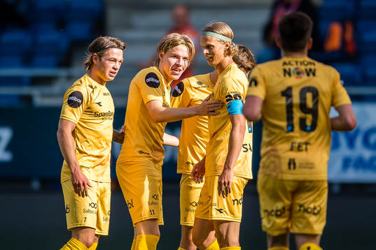 Jens Petter Hauge of Bodø/Glimt celebrates
