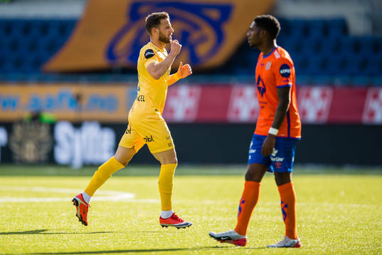 Philip Aksel Frigast Zinckernagel of Bodø/Glimt celebrates