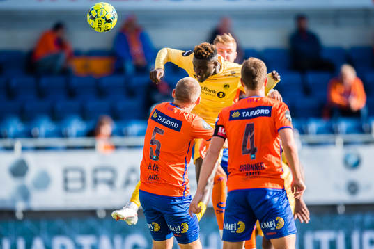 Victor Okoh Boniface of Bodø/Glimt scores the 1-6 goal