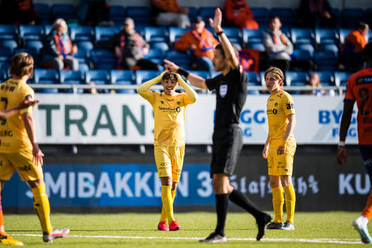Sebastian Tounekti of Bodø/Glimt reacts