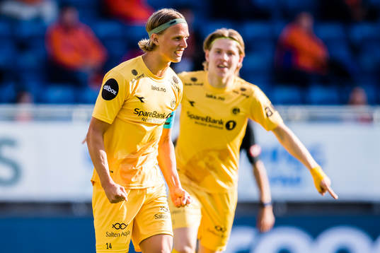 Ulrik Saltnes of Bodø/Glimt celebrates
