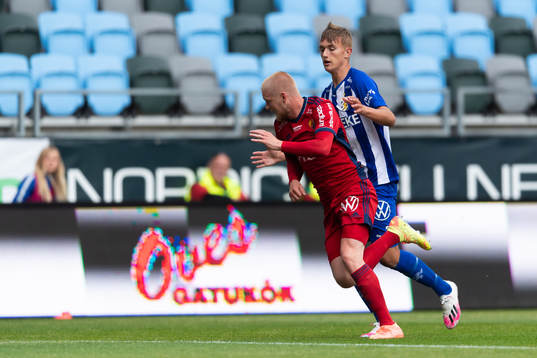 Djurgårdens Kalle Holmberg och IFK Göteborgs Jesper