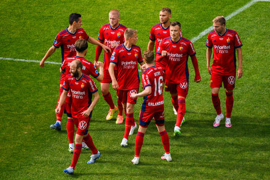Djurgårdens spelare jublar