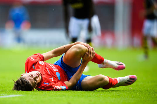 Helsingborgs Armin Gigovic har ont