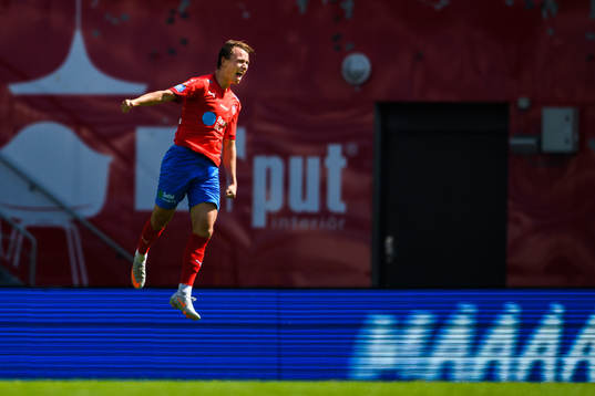 Helsingborgs Alex Timossi Andersson jublar
