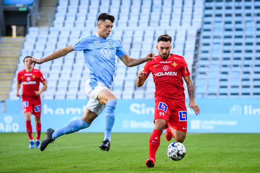 Malmö FFs Anel Ahmedhodzic och IFK Norrköpings Sead