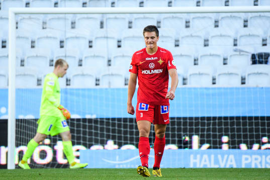 IFK Norrköpings Rasmus Stensbæk Lauritsen deppar