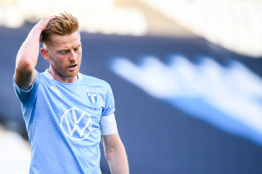 Malmö FFs Anders Christiansen deppar