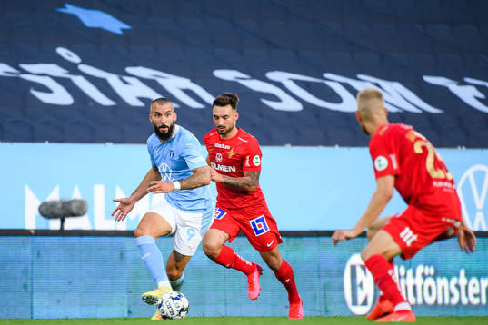 Malmö FFs Guillermo Molins och IFK Norrköpings Sead