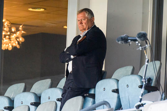 Malmö FFs ordförande Anders Pålsson på läktaren