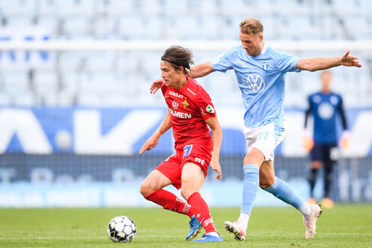 IFK Norrköpings Simon Thern och Malmö FFs Ola Toivonen