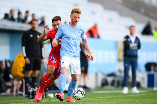 Malmö FFs Anders Christiansen och IFK Norrköpings Sead