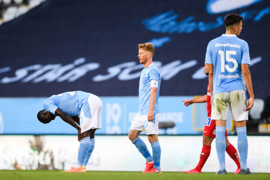 Malmö FFs  Anders Christiansen deppar