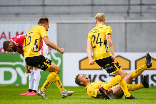 Elfsborgs Samuel Holmén jublar