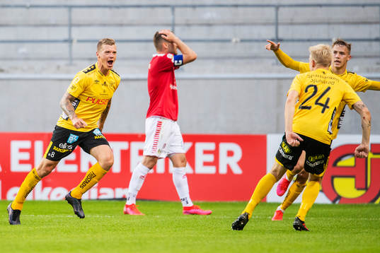 Elfsborgs Samuel Holmén jublar