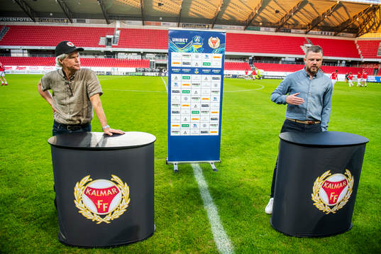 Kalmars tränare Nanne Bergstrand och Elfsborgs manager