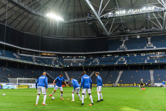 Sirius spelare värmer upp