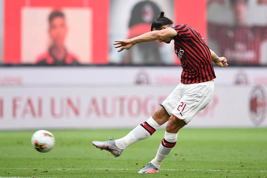 Zlatan Ibrahimovic of AC Milan