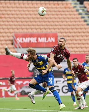 Zlatan Ibrahimovic of AC Milan