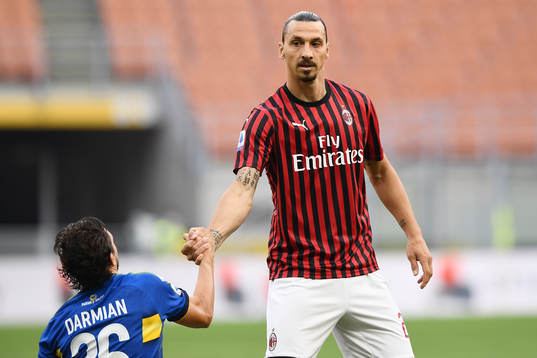 Zlatan Ibrahimovic of AC Milan