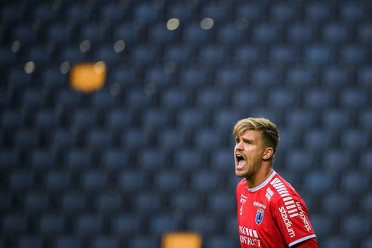 Sirius målvakt Lukas Jonsson