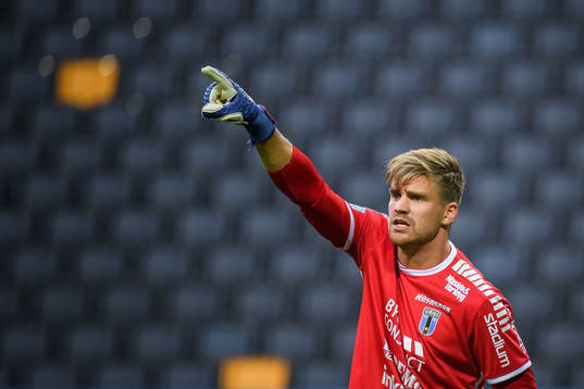 Sirius målvakt Lukas Jonsson