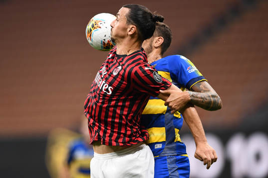Zlatan Ibrahimovic of AC Milan
