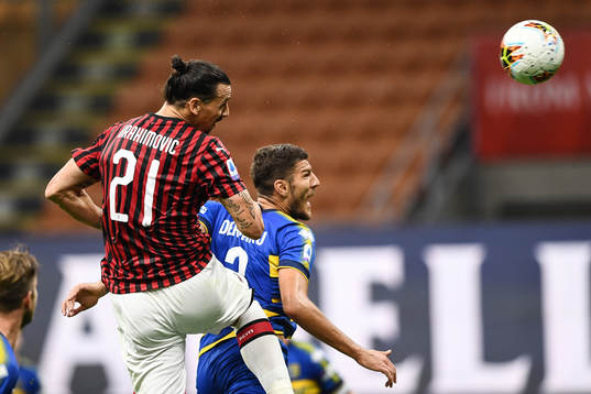 Zlatan Ibrahimovic of AC Milan