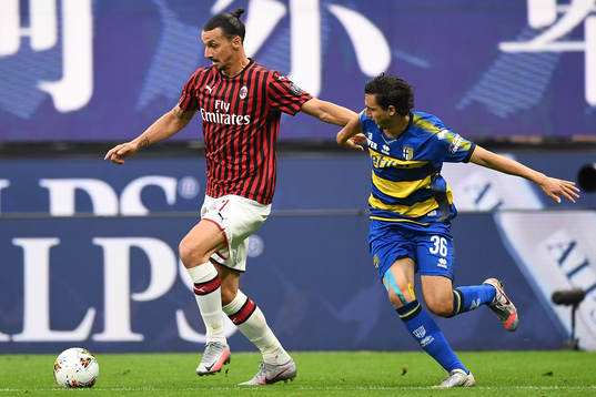 Zlatan Ibrahimovic of AC Milan