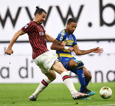 Zlatan Ibrahimovic of AC Milan