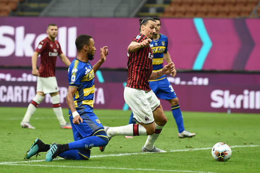 Zlatan Ibrahimovic of AC Milan