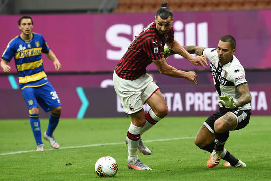 Zlatan Ibrahimovic of AC Milan