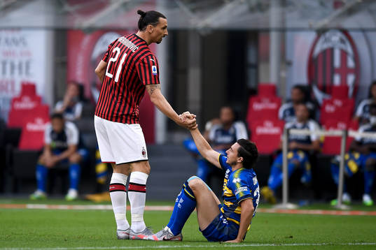 Zlatan Ibrahimovic of AC Milan