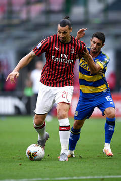Zlatan Ibrahimovic of AC Milan