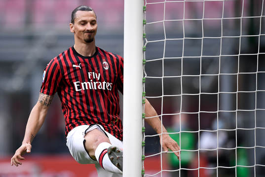 Zlatan Ibrahimovic of AC Milan