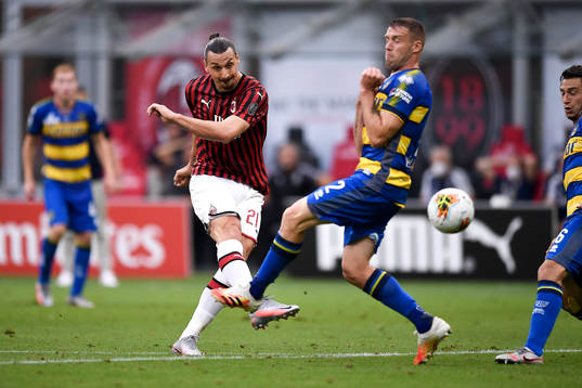 Zlatan Ibrahimovic of AC Milan