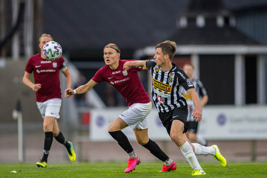 Qvidings Isac Spanedal och Landskronas Filip Olsson