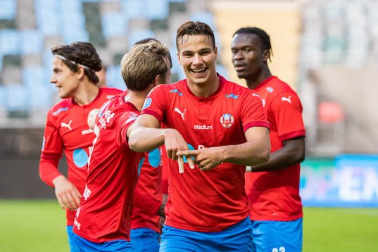 Helsingborgs Assad Al Hamlawi jublar