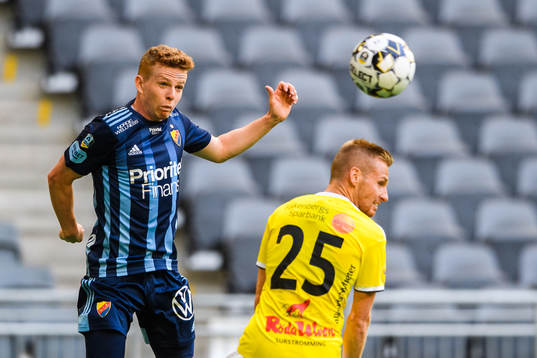 Djurgårdens Aslak Witry och Falkenbergs Tobias Englund