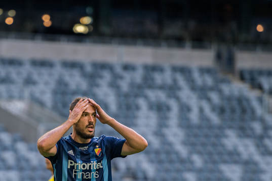 Djurgårdens Emir Kujovic deppar