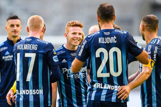 Djurgårdens Aslak Witry jublar