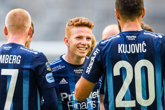 Djurgårdens Aslak Witry jublar