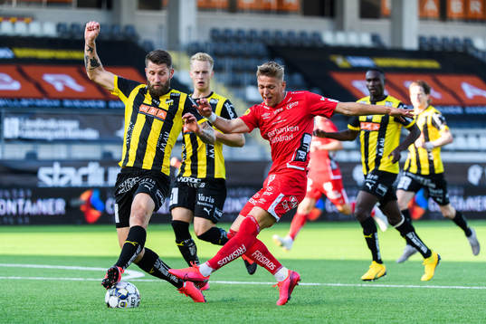 Häckens Joona Toivio och Elfsborgs Jesper Karlsson