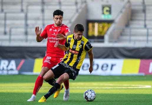 Elfsborgs Deniz Hümmet och Häckens Leo Bengtssonunder
