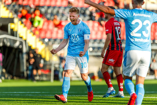 Malmö FFs Anders Christiansen jublar