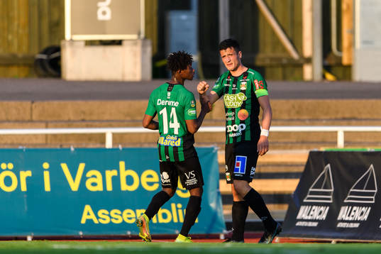 Varbergs Astrit Selmani jublar