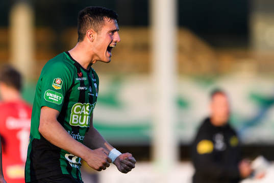 Varbergs Astrit Selmani jublar