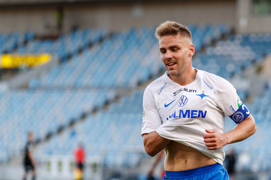 IFK Norrköpings Christoffer Nyman jublar